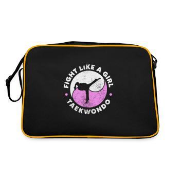 Taekwondo Fille - Sac Retro - noir/or - Dos
