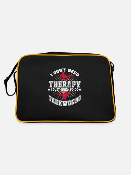 Taekwondo - Retro Bag - black/gold - Back