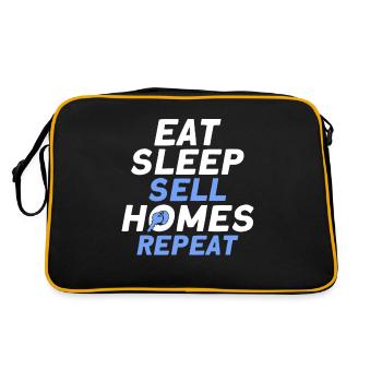 Agent immobilier Courtier Profession Immobilier - Sac Retro - noir/or - Dos