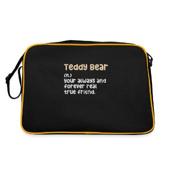 Nounours - Sac Retro - noir/or - Dos