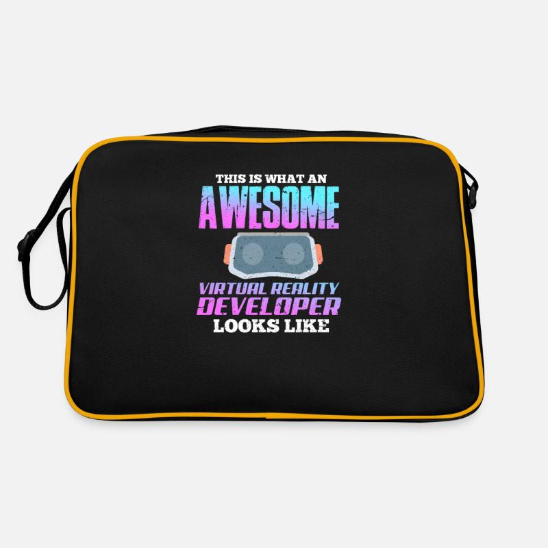 VR Virtual Reality Gamer Geschenk Retro Tasche
