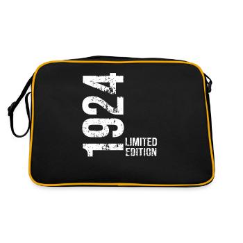 Limitierte Auflage von 1924 - Retro Tasche - Schwarz/Gold - Hinten
