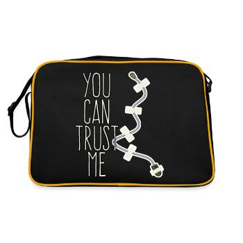 Abhörgerät Trust me Spion Mikofon - Retro Tasche - Schwarz/Gold - Hinten