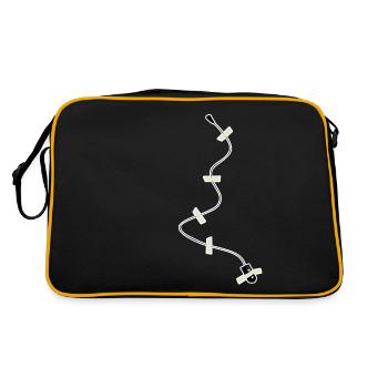 Listening Device Mikofon Secret Agent Spy - Retro Bag - black/gold - Back