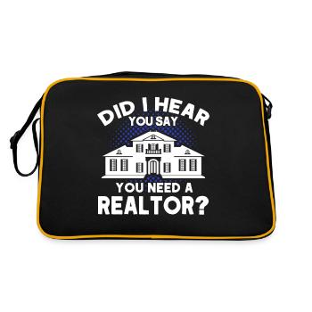 Agent immobilier Courtier Profession Immobilier - Sac Retro - noir/or - Dos