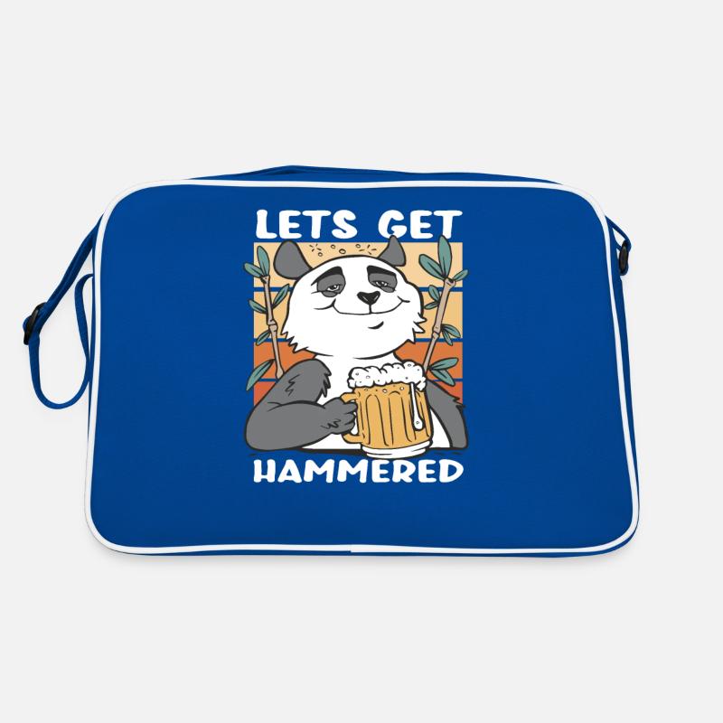 Faisons marteler panda bear beer joke Sac Retro