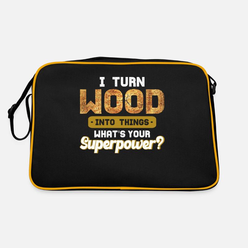 Carpenter Gift Saying Woodworking Retro Bag