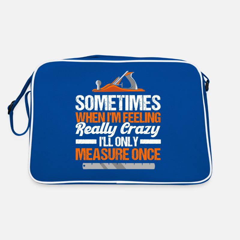 Carpenter Gift Saying Woodworking Retro Bag