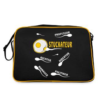 PLASTERER - Retro Bag - black/gold - Back