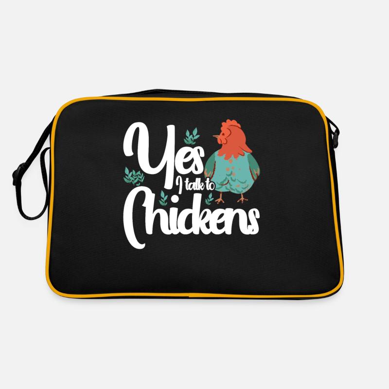 Chicken Rooster Chicken Farmer Hen Poultry Rooster Retro Bag