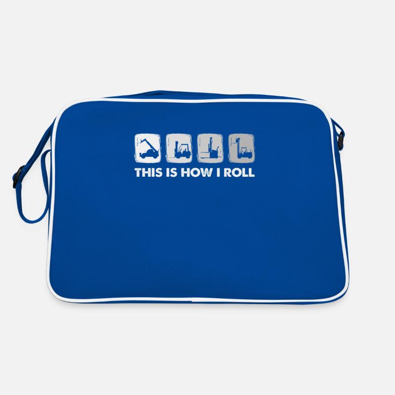 This Is How I Roll, Gabelstaplerfahrer Retro Tasche