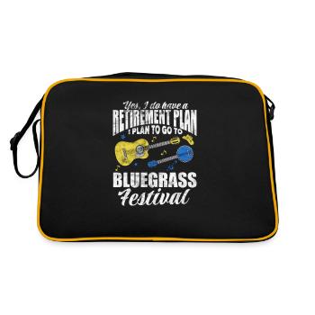 Retirement Bluegrass Festival - Retro Bag - black/gold - Back