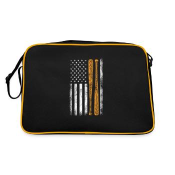 Softball États-Unis - Sac Retro - noir/or - Dos