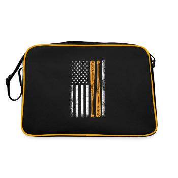 Softball USA Baseball America Pitcher Cadeau - Sac Retro - noir/or - Dos