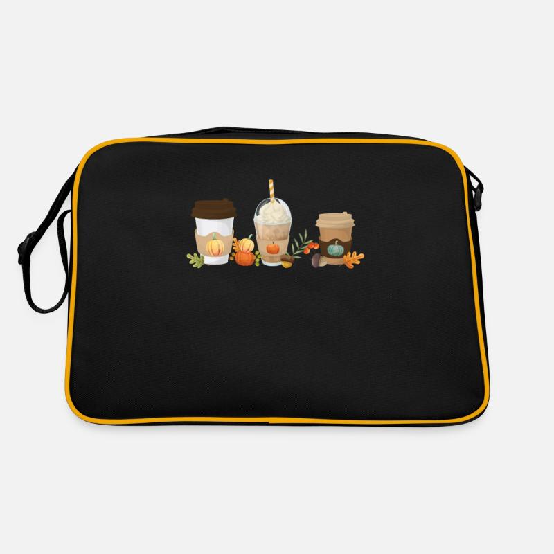 Thanksgiving Pumpkin Spice Coffee Drinker Retro Tasche