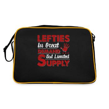 In Great Demand But Limited Supply, Left-handed - Retro Bag - black/gold - Back