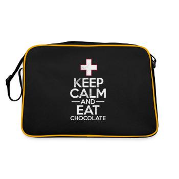 Switzerland Swiss Swiss Alps Gift - Retro Bag - black/gold - Back