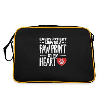 Veterinarian Veterinary Medicine Veterinarian Veterinary Gift - Retro Bag - black/gold - Back