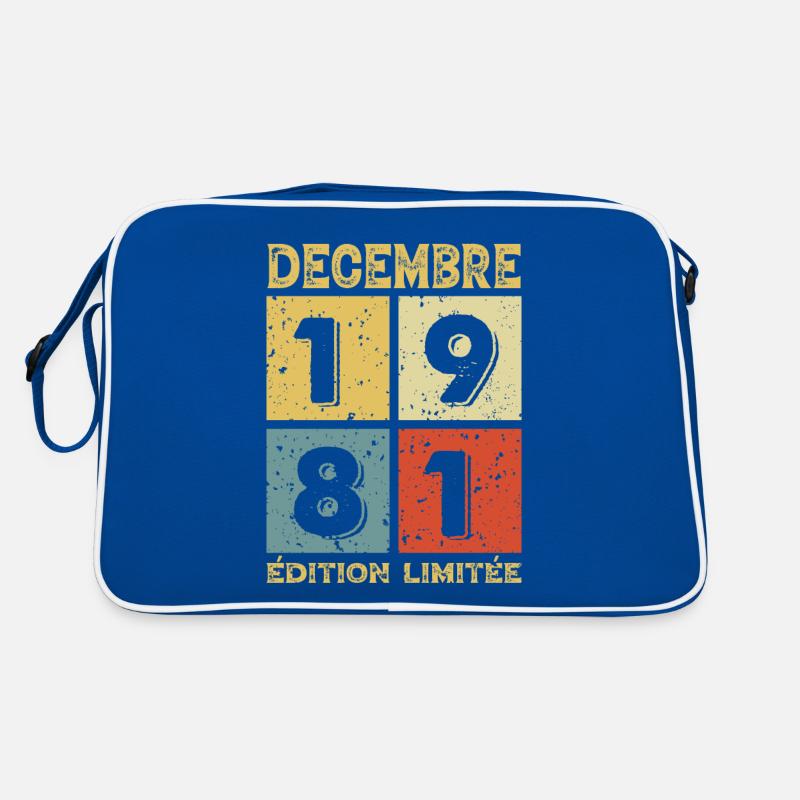 Vintage Geburtstagsgeschenkidee Dezember 1981 Retro Tasche