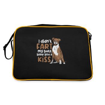 Boxer Chien - Sac Retro - noir/or - Dos