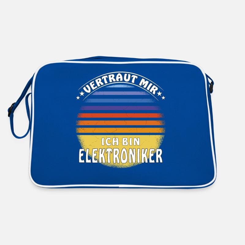 VERTRAUT MIR ICH BIN ELEKTRONIKER Retro Tasche