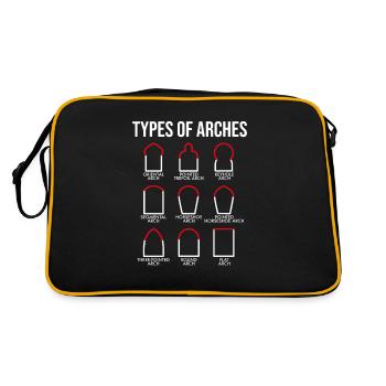 Types Of Arches, Architect Engineer - Retro Bag - black/gold - Back