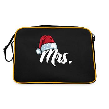 Santa Claus Cap Mrs. Outfit for Christmas - Retro Bag - black/gold - Back