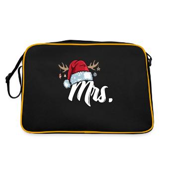 Santa Claus Cap Mrs. Outfit for Christmas - Retro Bag - black/gold - Back