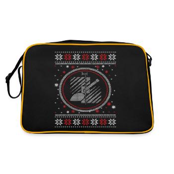 Ugly Tiler Motif Réveillon de Noël - Sac Retro - noir/or - Dos