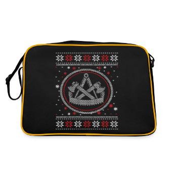 Ugly Zimmerer Motif Noël Réveillon de Noël - Sac Retro - noir/or - Dos