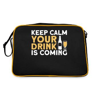 Barman Cadeau Mixologue Dire Bar - Sac Retro - noir/or - Dos
