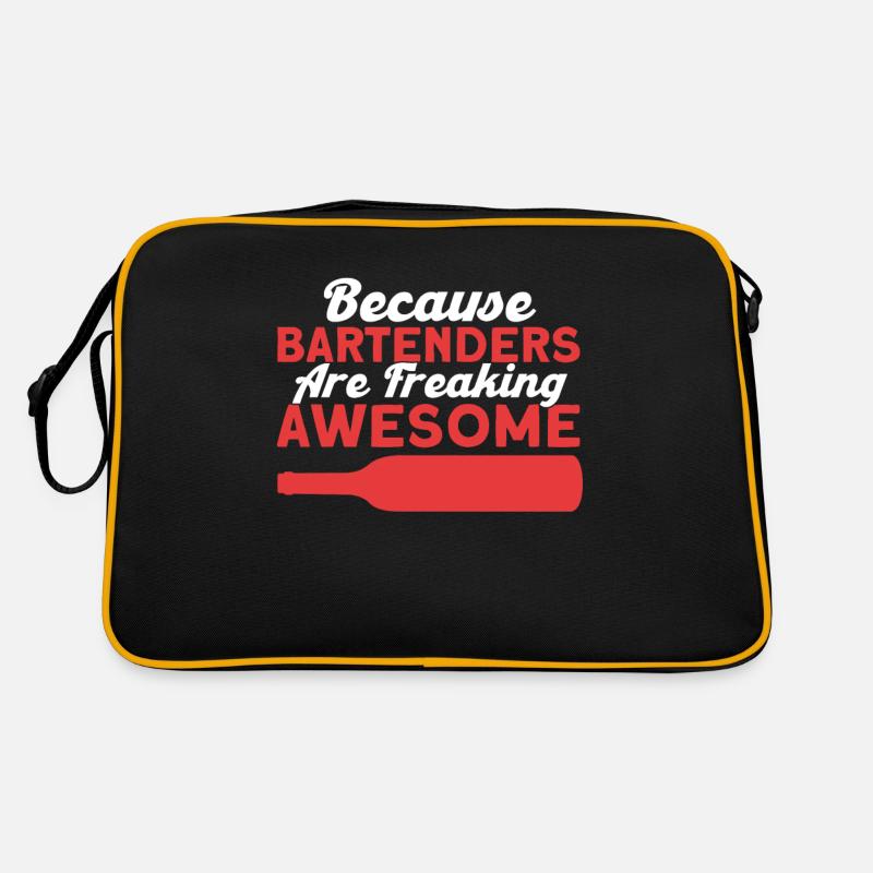 Bartender Gift Mixologist Saying Bar Retro Bag