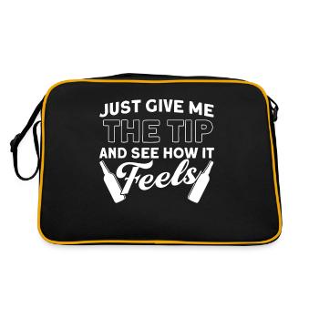 Barman Cadeau Mixologue Dire Bar - Sac Retro - noir/or - Dos