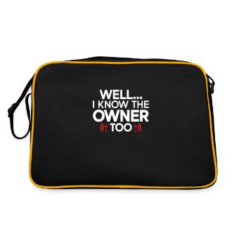 Bartender Gift Mixologist Saying Bar - Retro Bag - black/gold - Back