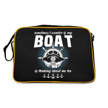 Captain Boat Captain - Retro Bag - black/gold - Back