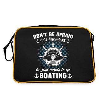 Captain Boat Captain - Retro Bag - black/gold - Back