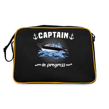 Captain Boat Captain - Retro Bag - black/gold - Back