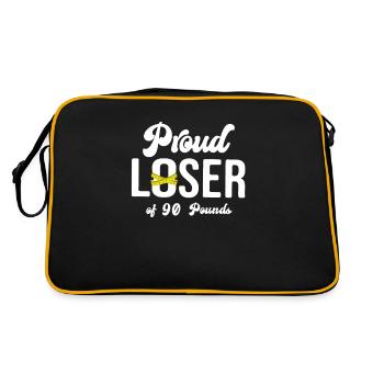 Fier perdant de 90 livres, poids de chirurgie gastrique L - Sac Retro - noir/or - Dos