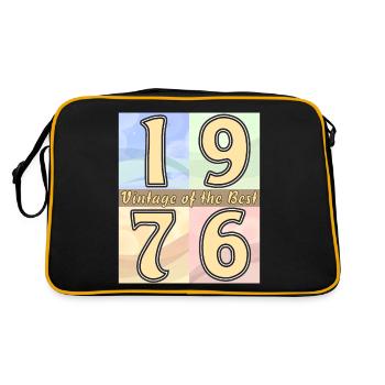 BIRTHDAY YEAR 1976 - Retro Bag - black/gold - Back