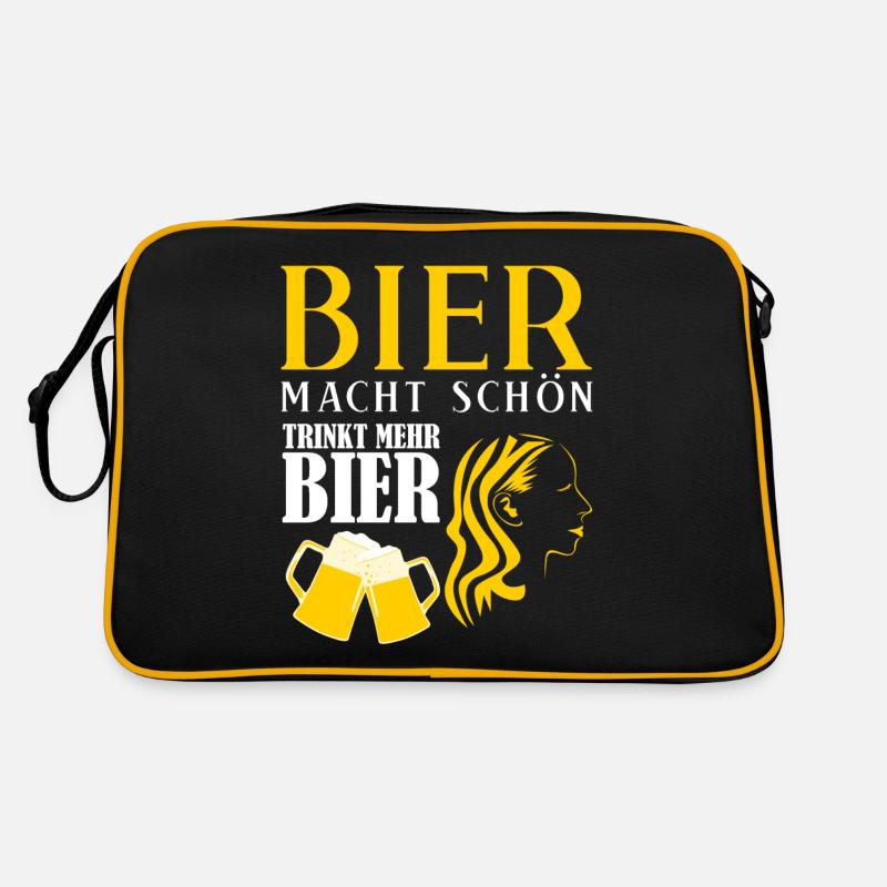 Bier macht schön Retro Tasche