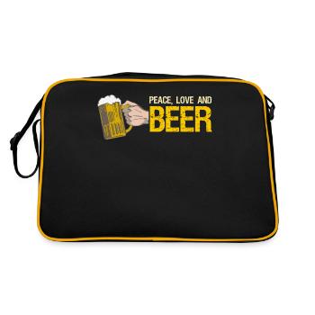 Bière - Sac Retro - noir/or - Dos