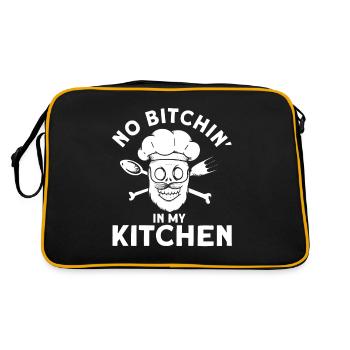 Chef Saying Gift Funny Chef - Retro Bag - black/gold - Back