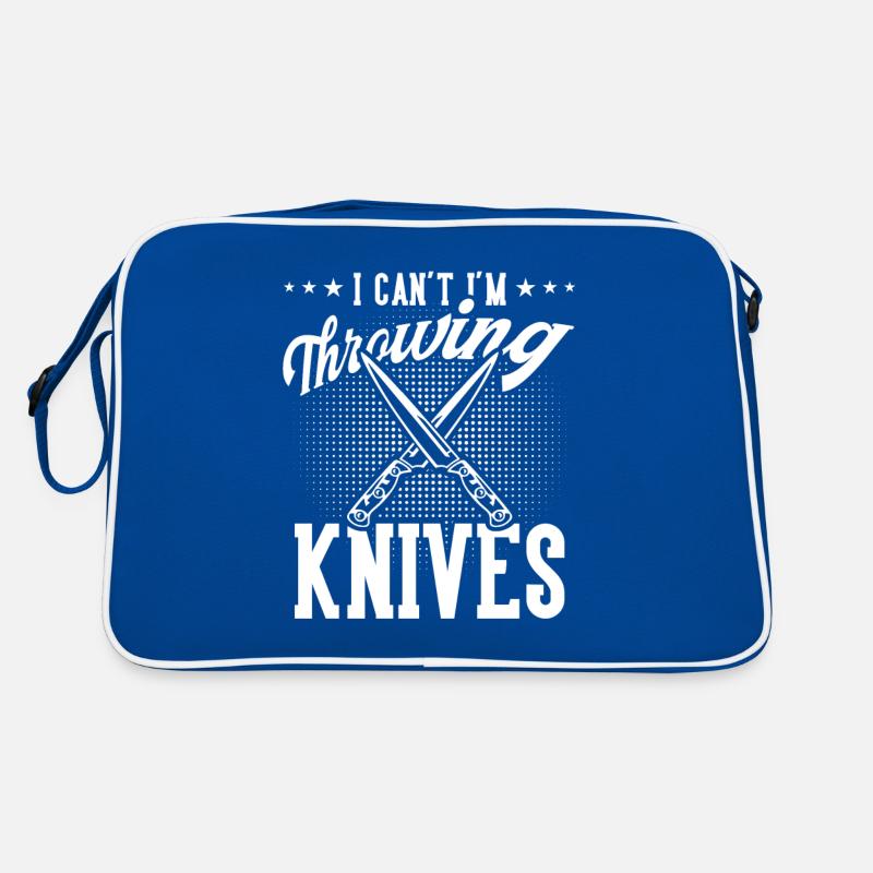 Messerwurfscheibe Geschenk Messerwerfer Retro Tasche