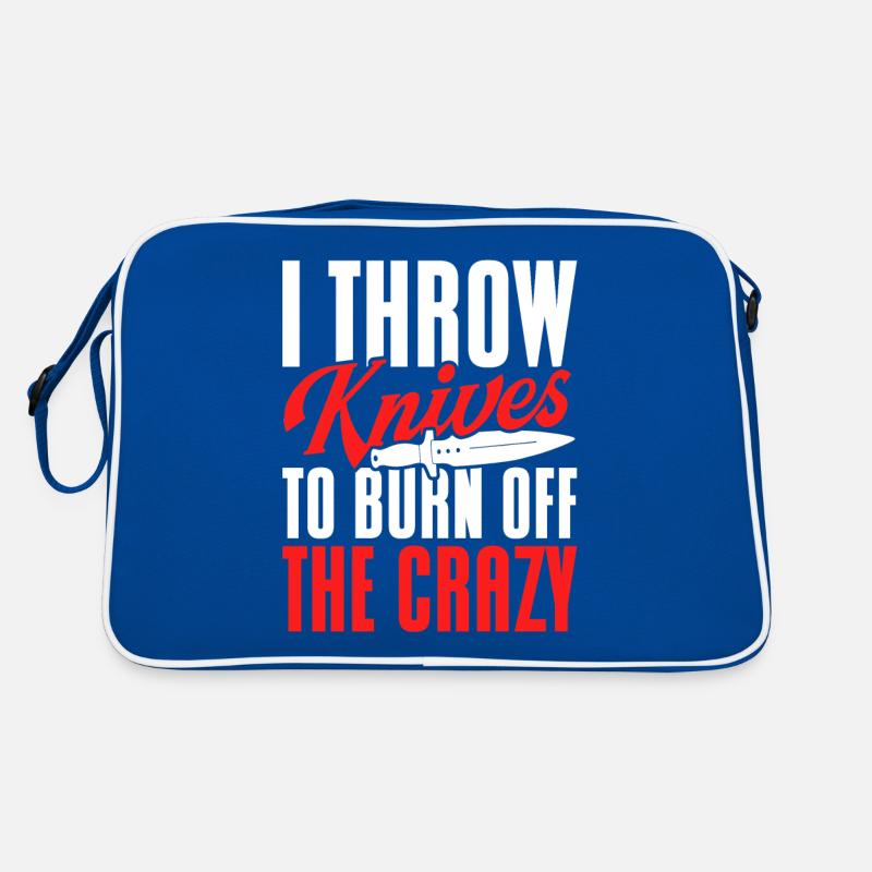 Messerwurfscheibe Geschenk Messerwerfer Retro Tasche