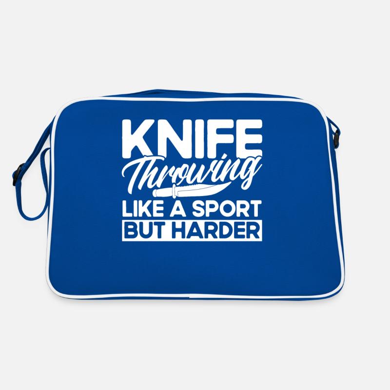 Messerwurfscheibe Geschenk Messerwerfer Retro Tasche