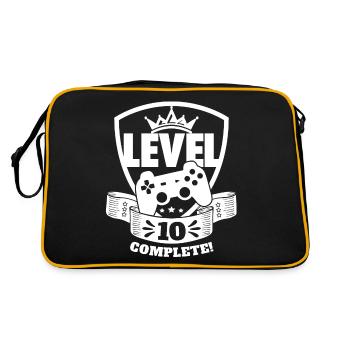 Level 10 Complete Birthday Gift 10 Years - Retro Bag - black/gold - Back