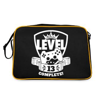 Level 13 Complete Birthday Gift 13 Years - Retro Bag - black/gold - Back