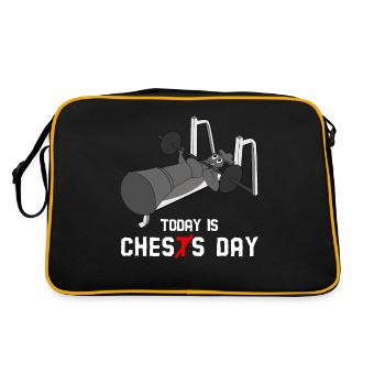 Bodybuilder Chess Fitness Strongman - Sac Retro - noir/or - Dos