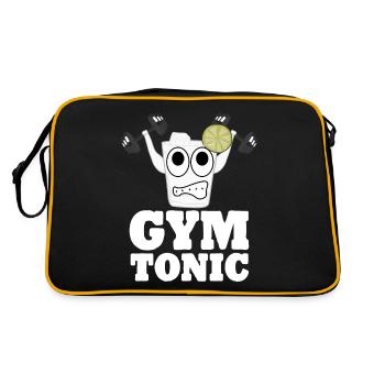 Bodybuilder Gym Tonic Fitness Strongman - Sac Retro - noir/or - Dos