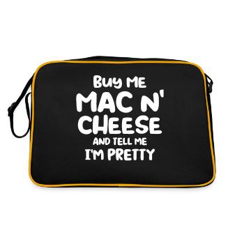 Mac N Cheese Gift Quote Mac N Cheese - Retro Bag - black/gold - Back